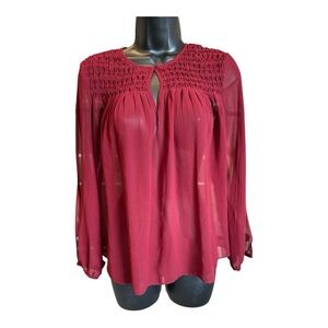 Victoria’s Secret sheer maroon top
